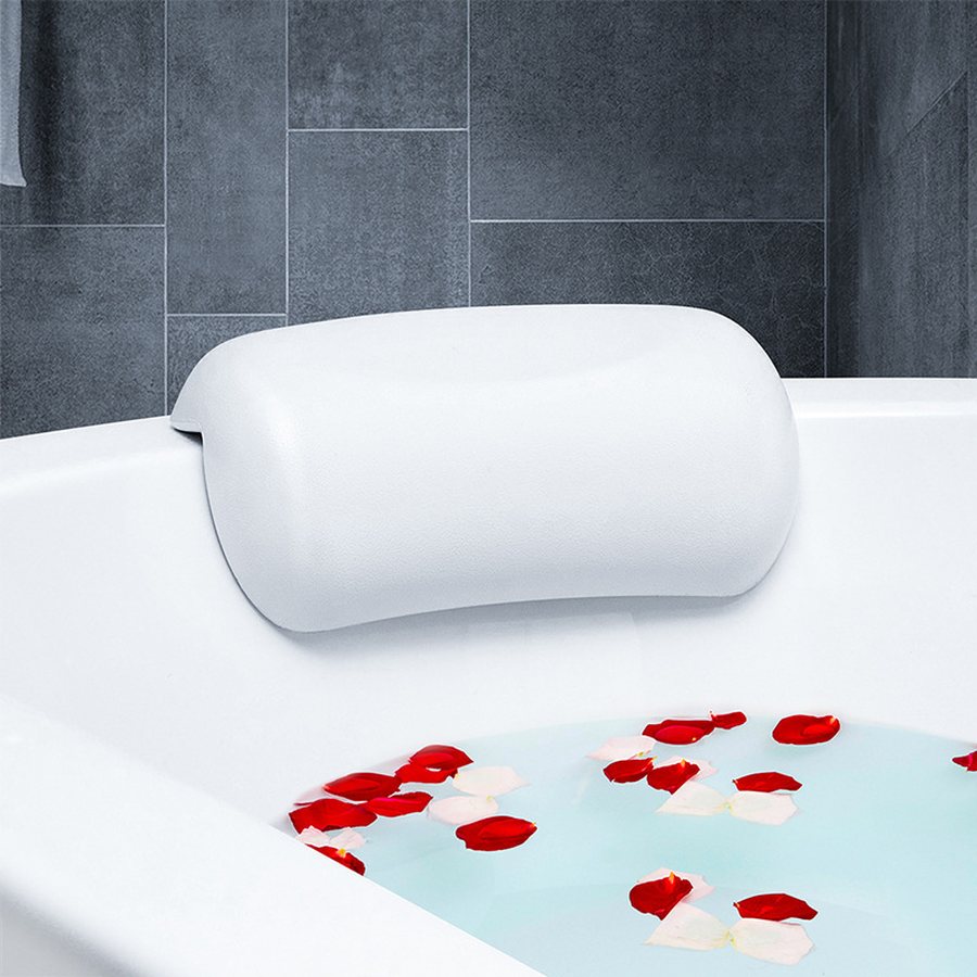 Coussin de bain imperméable à ventouses