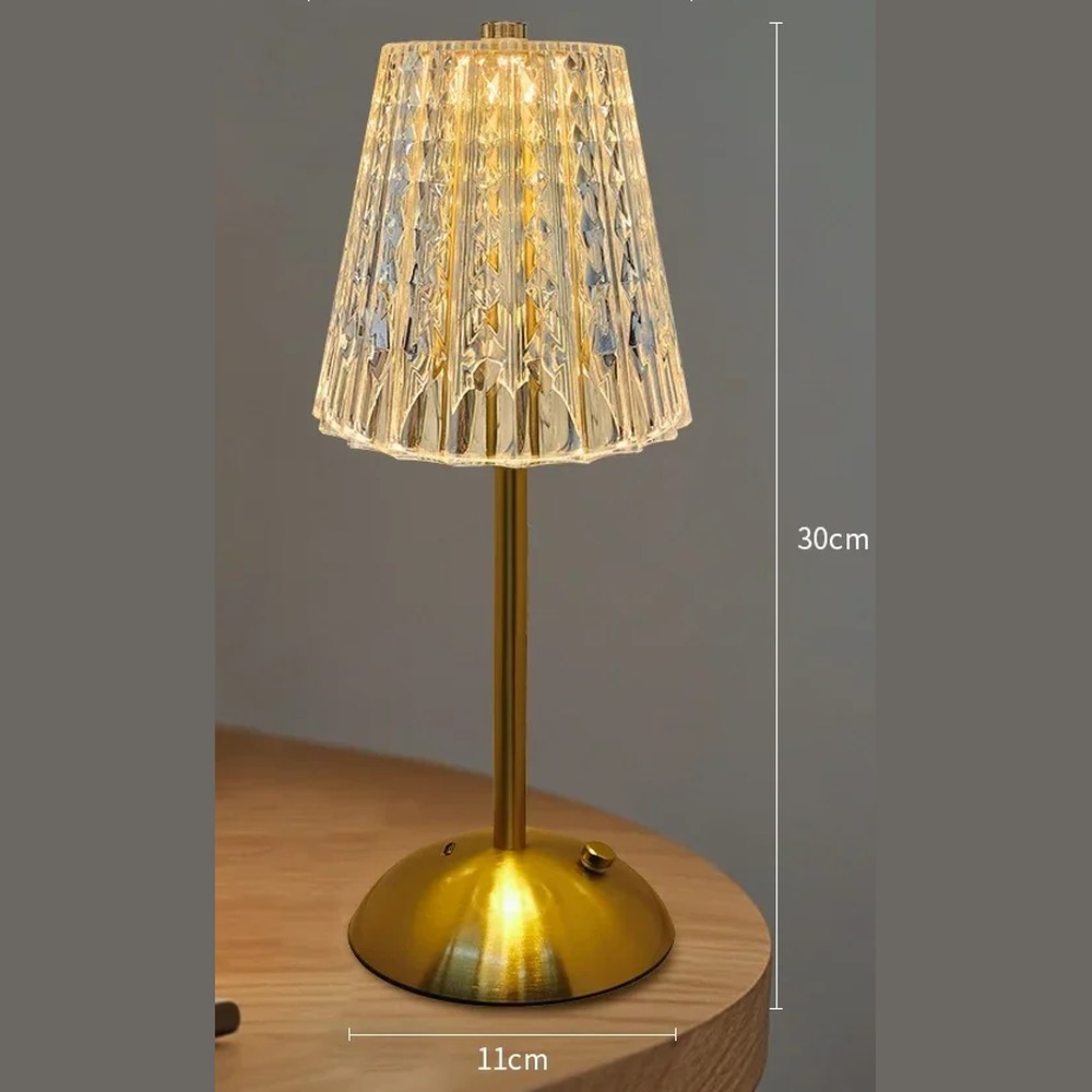 Lampe cristal tactile sans fil