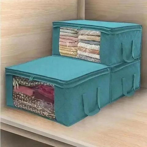 Boîte de rangement pliable à fenêtre