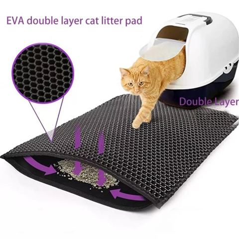 Tapis de litière double couche