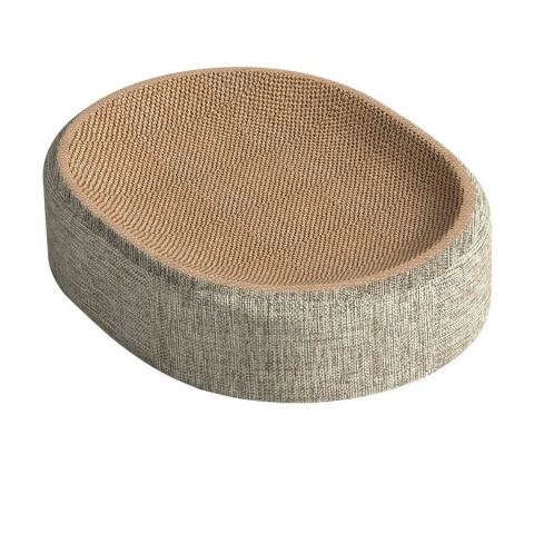 Griffoir ovale et panier pour chat