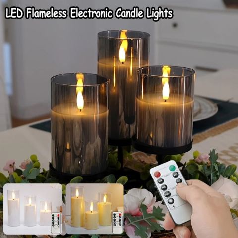 Bougies LED sans flamme à télécommande
