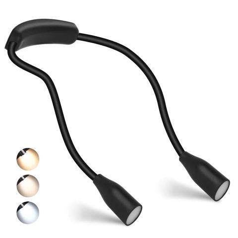 Lampe de lecture tour de cou rechargeable